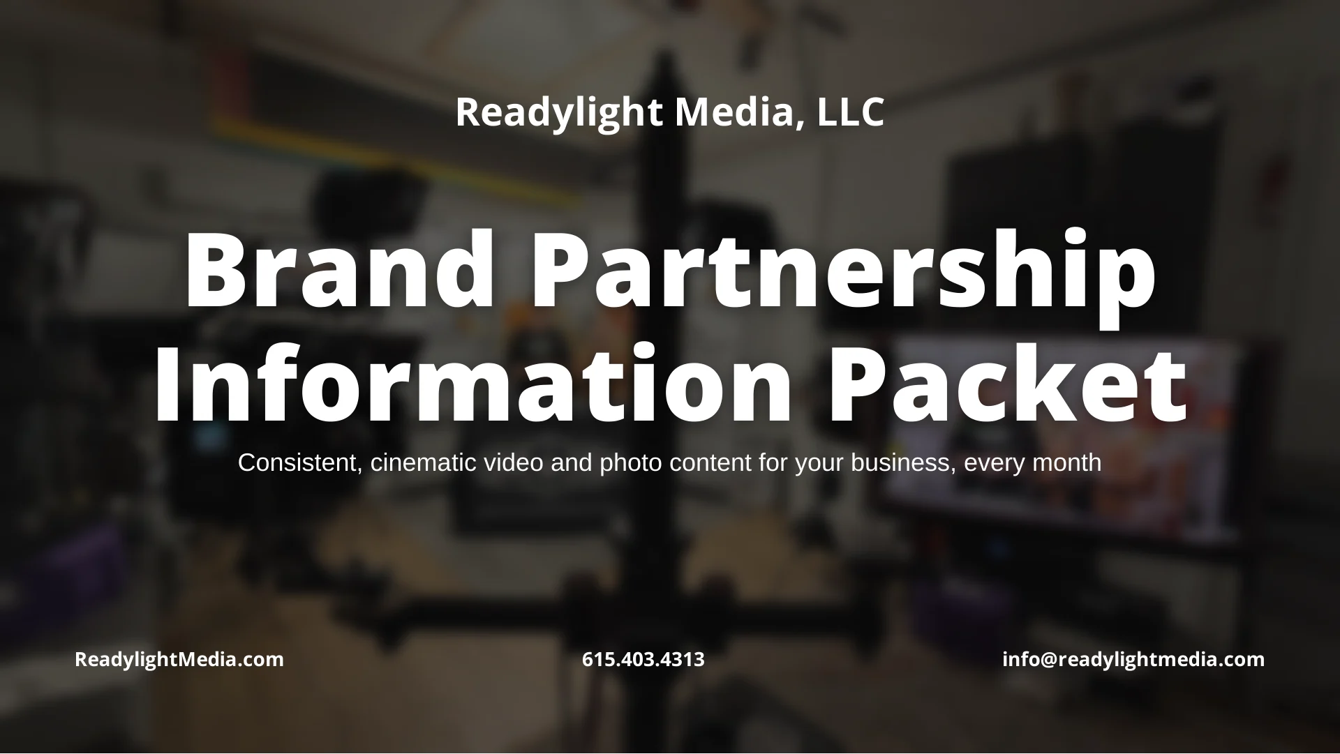 Brand Partnership Information Packet, page 1